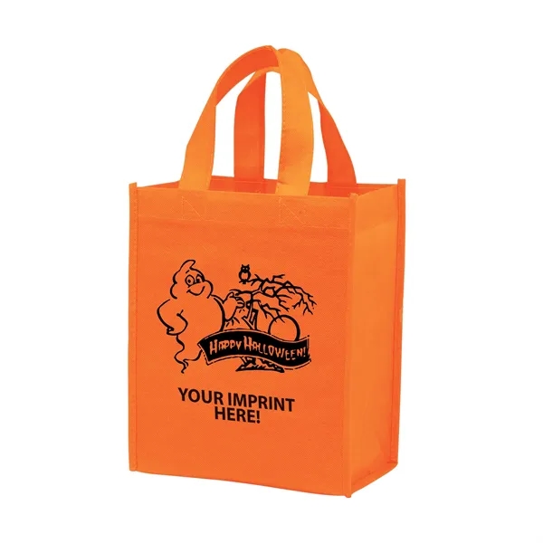 8" x 5" x 10" orange non-woven PP trick-or-treat bag with... from ASI 35290 American Ad Bag Co
