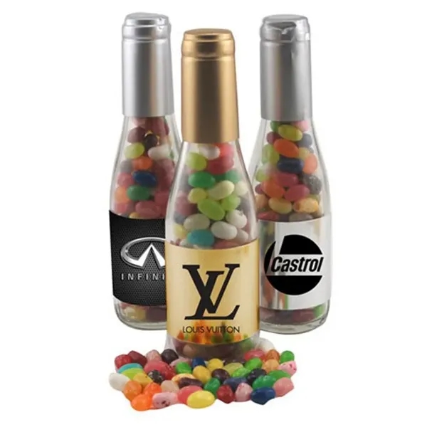 Champagne bottle filled with jelly belly jelly beans.... from ASI 44900 NC Custom (CI/Lanco)