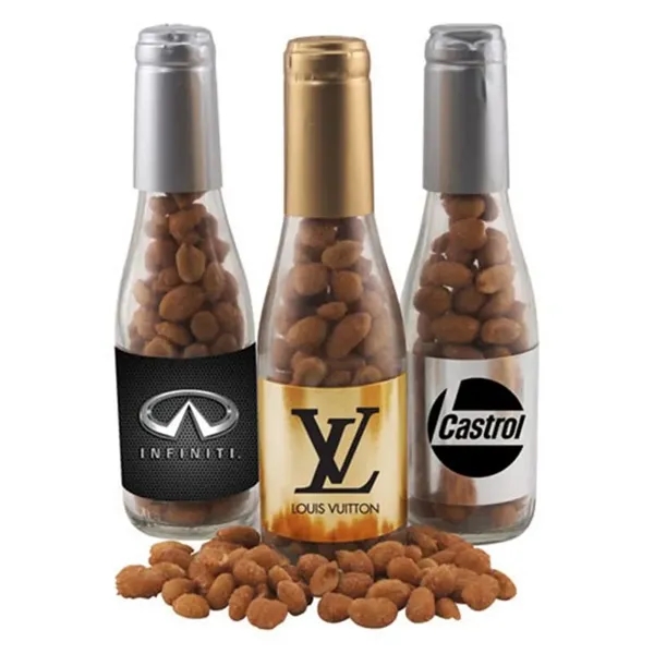 Champagne bottle filled with honey roasted peanuts.... from ASI 44900 NC Custom (CI/Lanco)