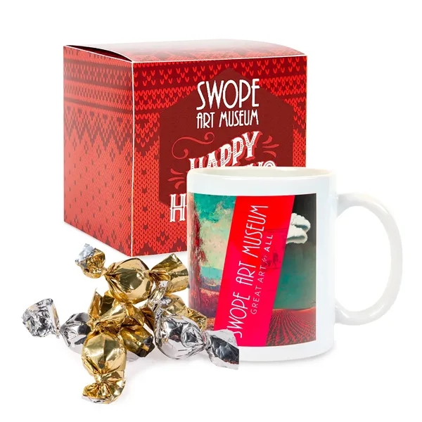 Full color mug with truffles in gift box.... from ASI 44900 NC Custom (CI/Lanco)