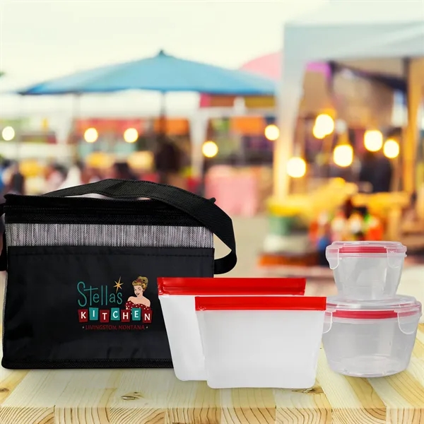 Black Graph Nested Bagged Lunch Set... from ASI 30208 A P Specialties / AP Specialties