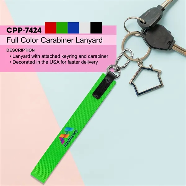Full Color Carabiner Lanyard... from ASI 30208 A P Specialties / AP Specialties