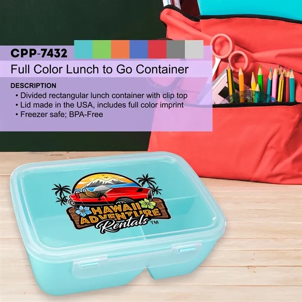Full Color Lunch To Go Container... from ASI 30208 A P Specialties / AP Specialties