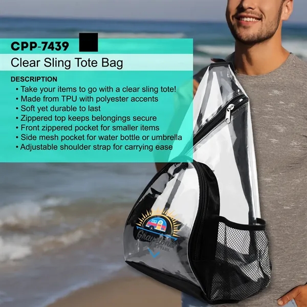 Clear Sling Tote Bag... from ASI 30208 A P Specialties / AP Specialties