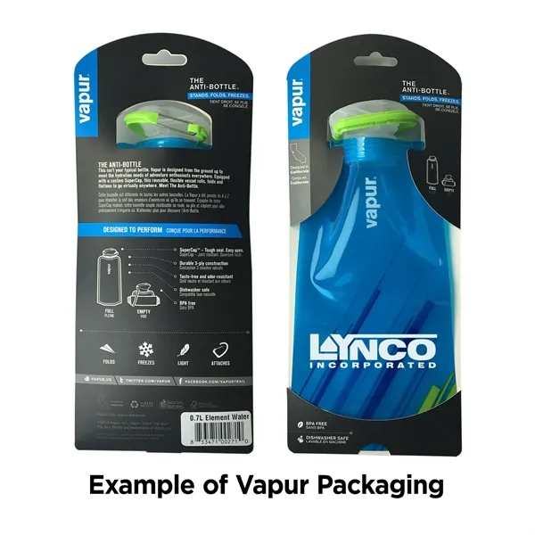 The .7 Liter Vapur Gradient Series is a foldable hydration bottle.... from ASI 46170 Compass Industries Inc