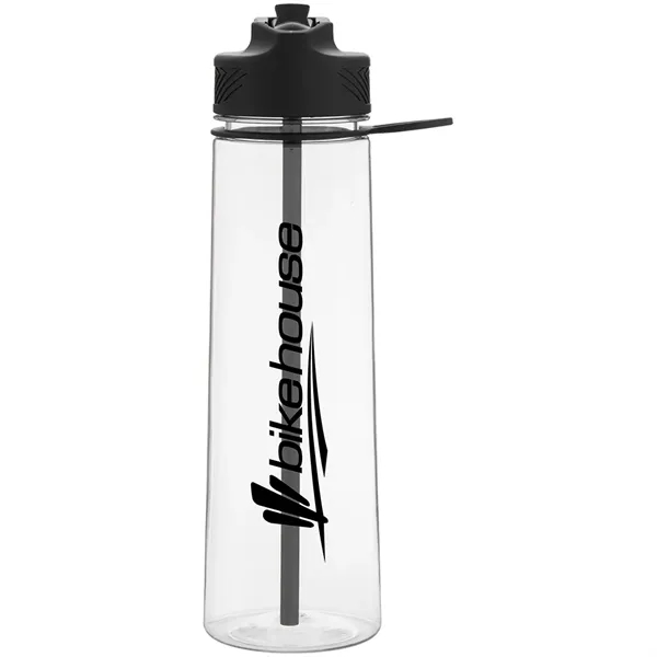 27 oz single wall (BPA-free) copolyester bottle with threaded lid, flip-up... from ASI 51197 ETS Express, LLC