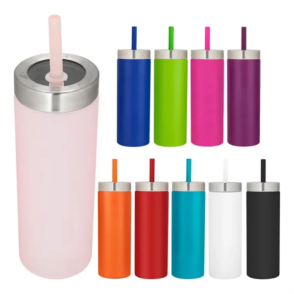 22 oz. Stainless Steel Straw Tumbler... from ASI 31517 Admart Products