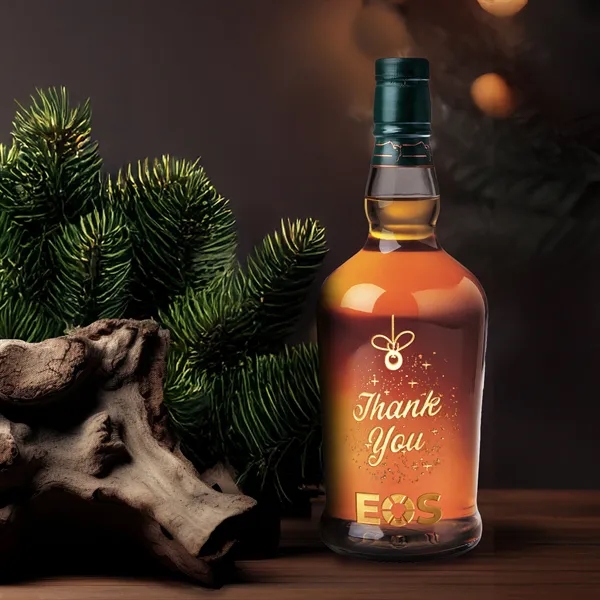 750ml, Buffalo Trace bourbon whiskey with deep hand etching and optional... from ASI 30223 A Plus Wine Designs