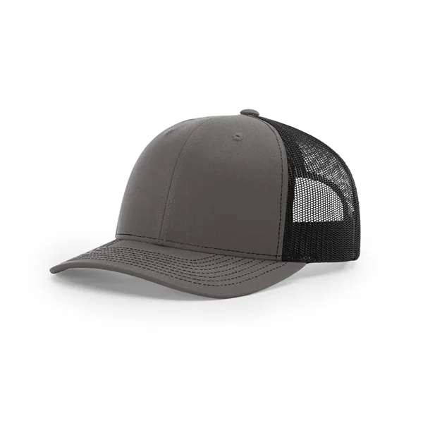 Richardson 112 Trucker Hat with Sewn-On Leather Patches on Hats Caps... from ASI 38195 Overnightline