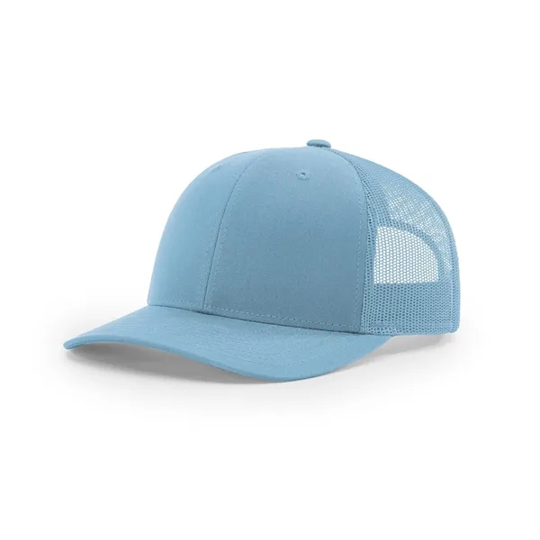 Richardson 112 Trucker Hat with Sewn-On Leather Patches on Hats Caps... from ASI 38195 Overnightline