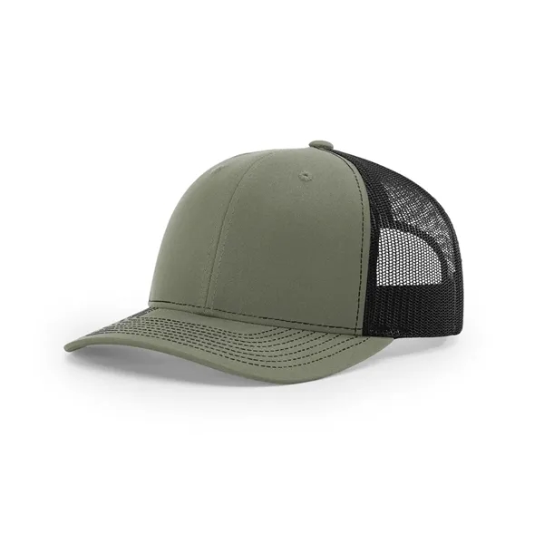 Richardson 112 Trucker Hat with Sewn-On Leather Patches on Hats Caps... from ASI 38195 Overnightline