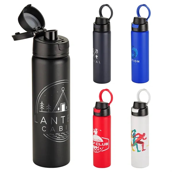 24 oz Recycled Stainless Steel Vacuum Insulated Bottle... from ASI 36730 Ariel Premium Supply Inc