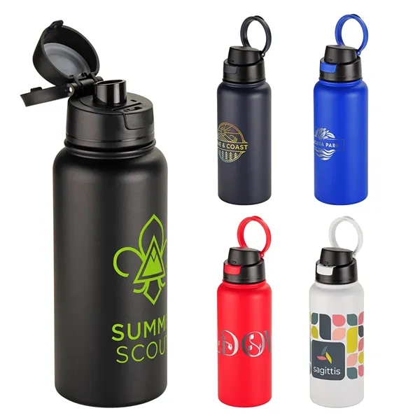 32 oz Recycled Stainless Steel Vacuum Insulated Bottle... from ASI 36730 Ariel Premium Supply Inc