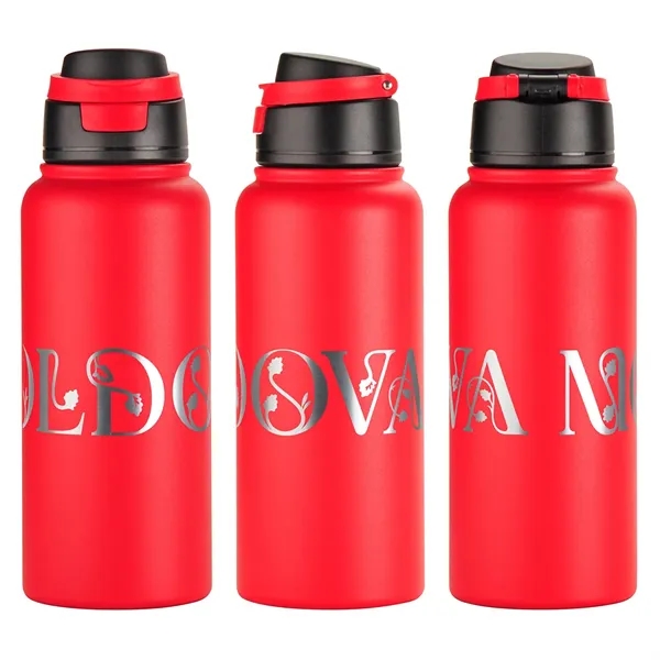 32 oz Recycled Stainless Steel Vacuum Insulated Bottle... from ASI 36730 Ariel Premium Supply Inc