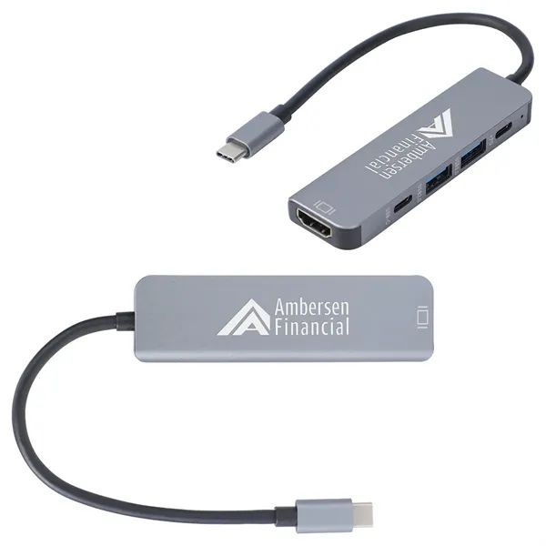 USB-C 5-Port Hub with USB-A, USB-C & HDMI... from ASI 36730 Ariel Premium Supply Inc