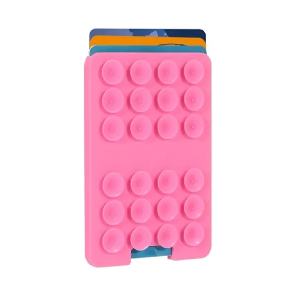 Silicone suction card holder phone case wallet plus 1 color silkscreen... from ASI 37218 Athena Promo (tm)