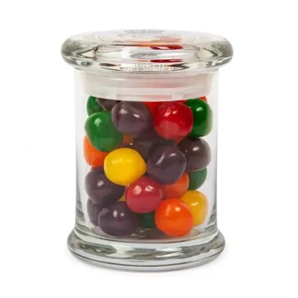 Glass jar with gourmet fruit sours.... from ASI 44900 NC Custom (CI/Lanco) / Chocolate Inn