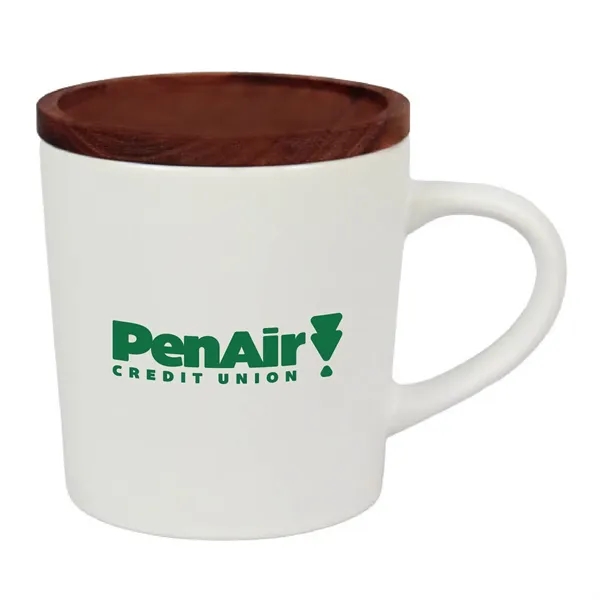16 oz. Ceramic Mug with Wood Lid... from ASI 39820 Opusline (Benmex)