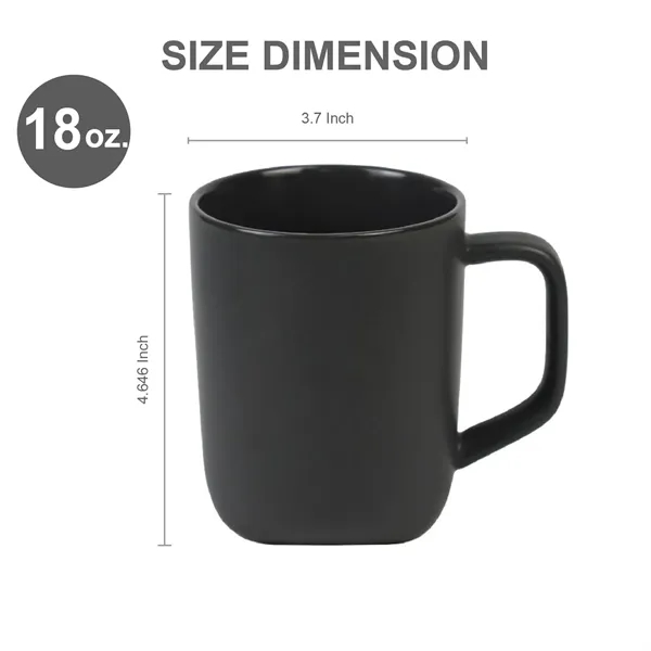 18 oz. Ceramic Mug with Triangle Bottom... from ASI 39820 Opusline (Benmex)