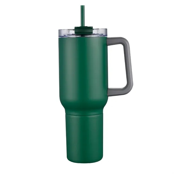 21 oz. Stainless Steel Mug w/ Handle, Straw, Can Cooler... from ASI 39820 Opusline (Benmex)