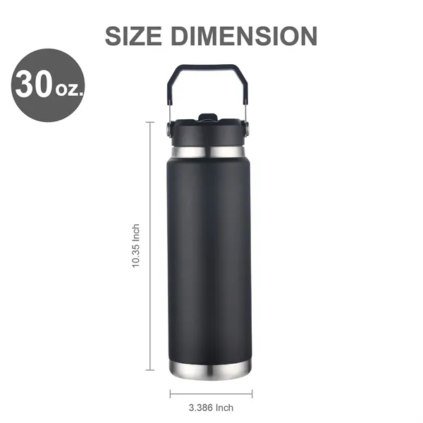 30 oz. Stainless Steel Vacuum Water Bottle w/ Carry Handle... from ASI 39820 Opusline (Benmex)