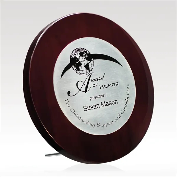 The Vinton II black regalwood and brushed brass zinc alloy plaque... from ASI 93986 Visions/Awardcraft / Visions Awards
