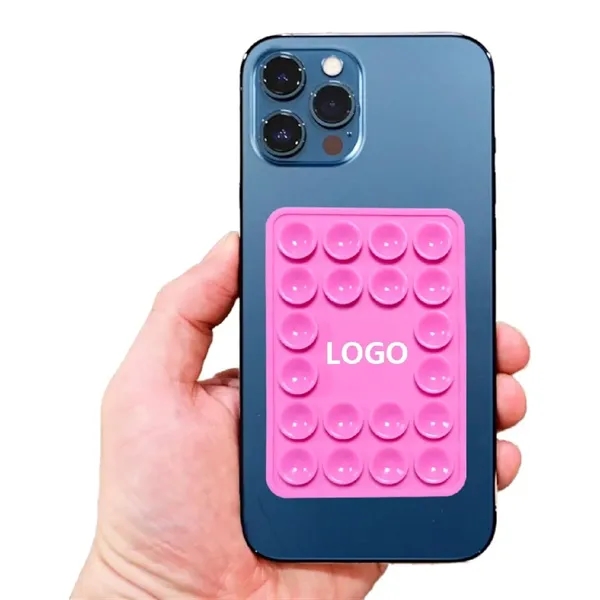 Silicone suction phone holder mount plus 1 color silkscreen imprint on... from ASI 37218 Athena Promo (tm)