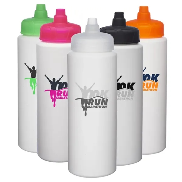 32 oz. water bottle made of BPA-free, lead-free, HDPE plastic with... from ASI 39552 BEL Promo