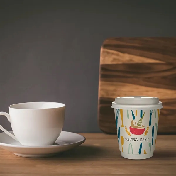 10 oz Full Color Paper Cup With Lid... from ASI 30208 A P Specialties / AP Specialties