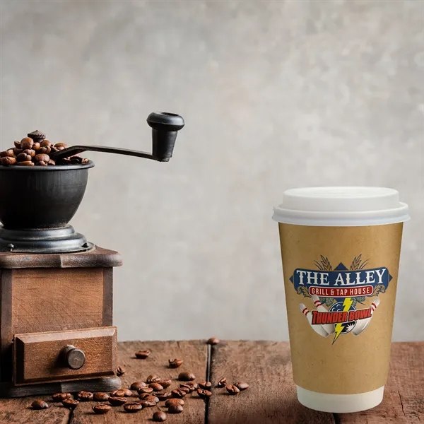 16 oz. Full Color Dusky Paper Cup with Lid... from ASI 30208 A P Specialties / AP Specialties