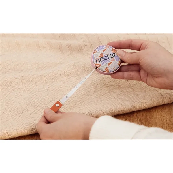 Full-Color Retractable Vegan Leather Measuring Tape with a Full-Color Pull. Bulk... from ASI 45657 Pop! Promos