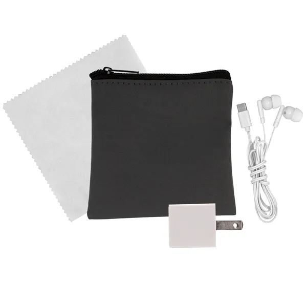 Exec Wall, Cloth & Type C Earbud Set... from ASI 30208 A P Specialties / AP Specialties