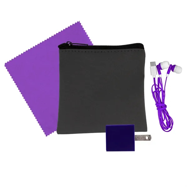 Exec Wall, Cloth & Type C Earbud Set... from ASI 30208 A P Specialties / AP Specialties