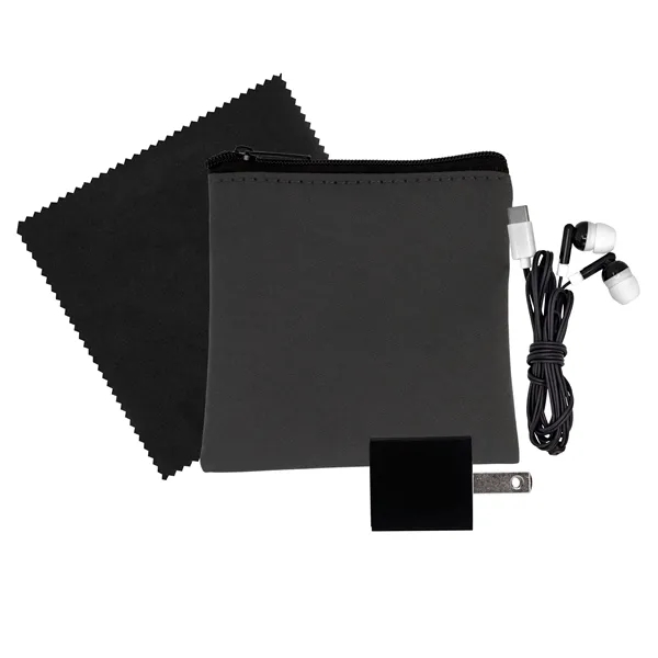 Exec Wall, Cloth & Type C Earbud Set... from ASI 30208 A P Specialties / AP Specialties