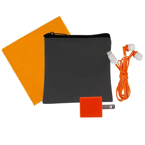 Exec Wall, Cloth & Type C Earbud Set... from ASI 30208 A P Specialties / AP Specialties