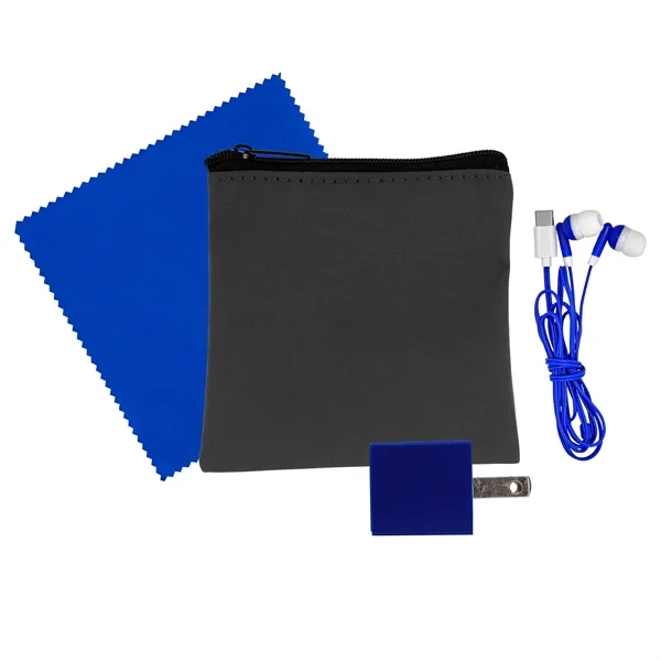 Exec Wall, Cloth & Type C Earbud Set... from ASI 30208 A P Specialties / AP Specialties