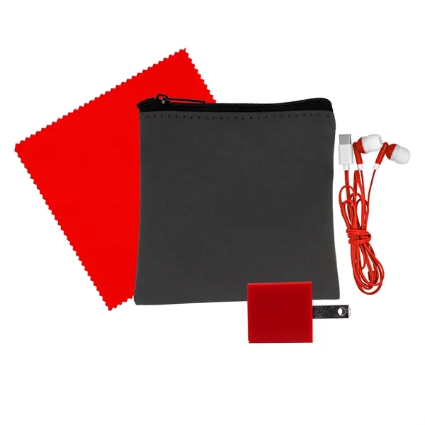 Exec Wall, Cloth & Type C Earbud Set... from ASI 30208 A P Specialties / AP Specialties