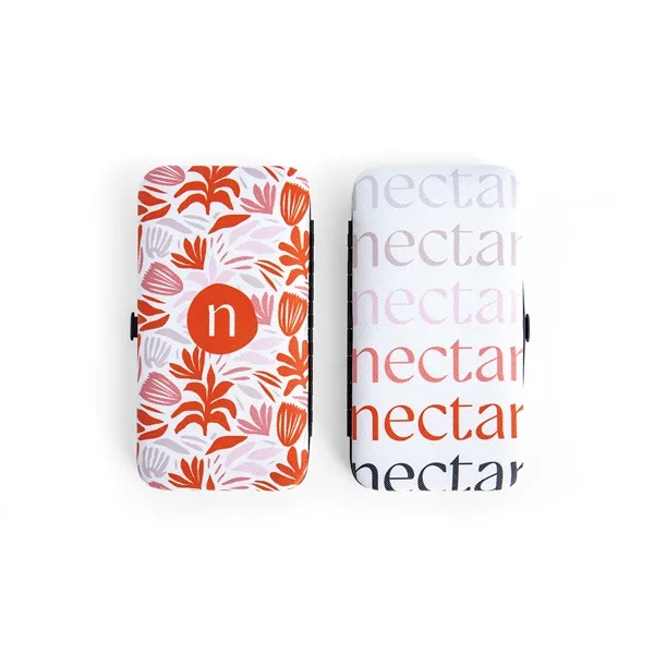 Full-Color Vegan Leather Personal Care Kit with Tweezers, Two Nail Clippers,... from ASI 45657 Pop! Promos