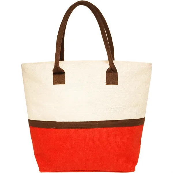 Two tone jute tote bag.... from ASI 39552 BEL Promo