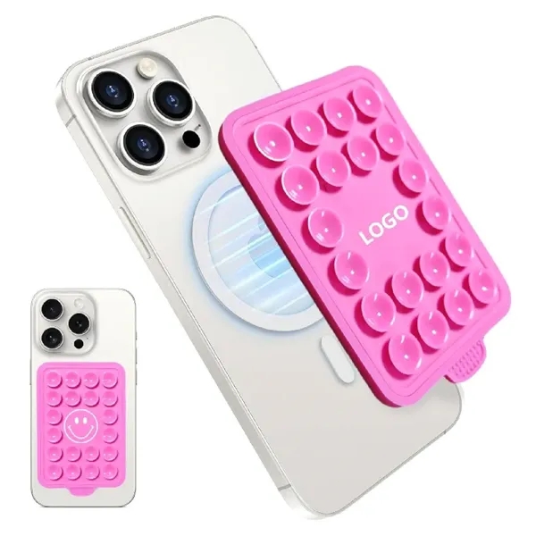 Silicone suction and magnet phone holder mount plus 1 color silkscreen... from ASI 37218 Athena Promo (tm)