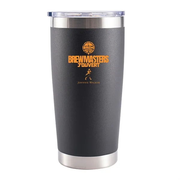 20 oz. Stainless Steel Double Wall Tumbler with Lid. Powder-coated matte... from ASI 64845 Kin Image Inc / Himmers International Inc. DBA Kin Image Inc
