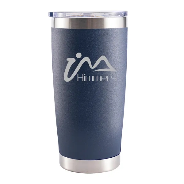 20 oz. Stainless Steel Double Wall Tumbler with Lid. Powder-coated matte... from ASI 64845 Kin Image Inc / Himmers International Inc. DBA Kin Image Inc
