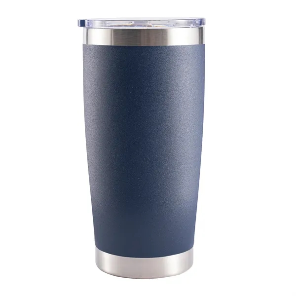 20 oz. Stainless Steel Double Wall Tumbler with Lid. Powder-coated matte... from ASI 64845 Kin Image Inc / Himmers International Inc. DBA Kin Image Inc