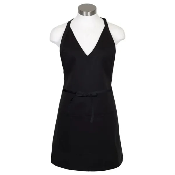 Formal V-neck polyester cotton twill apron featuring a plunging neckline.... from ASI 36558 Aprons, Etc.