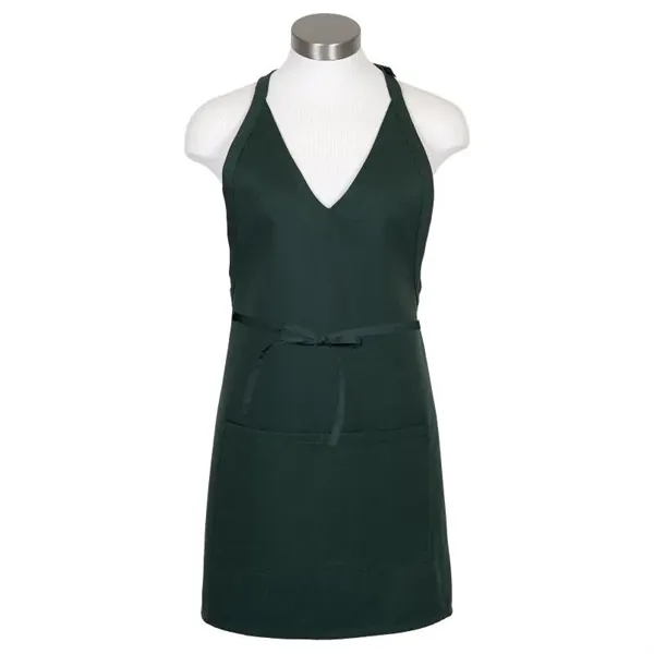 Formal V-neck polyester cotton twill apron featuring a plunging neckline.... from ASI 36558 Aprons, Etc.