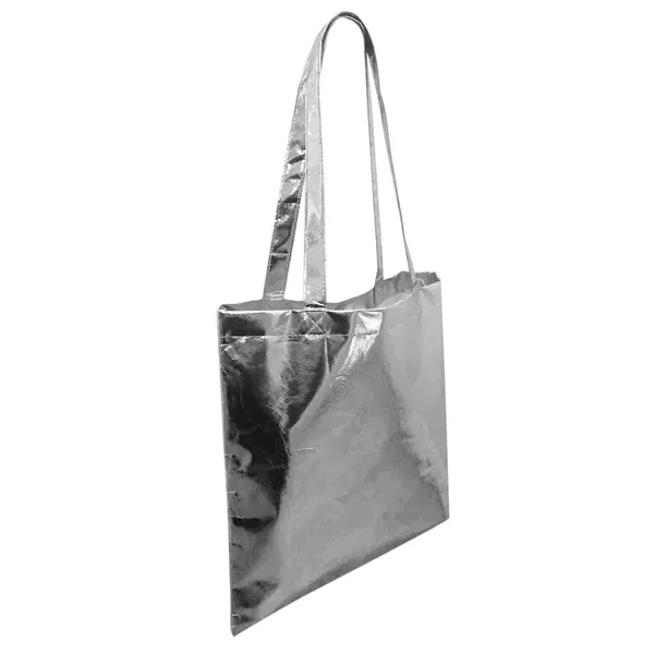 Liberty Bags Easy Print metallic tote bag with self-fabric handles.... from ASI 34063 alphabroder
