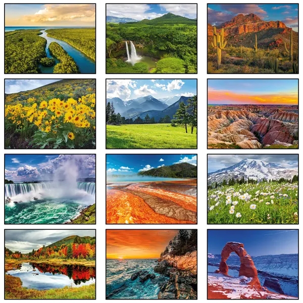 13 month scenic landscapes calendar.... from ASI 61966 HPG / Beacon Promotions HPG Gold