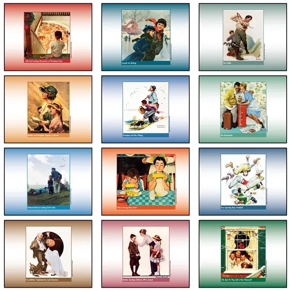 13 month American Illustrator wall calendar... from ASI 61966 HPG / Beacon Promotions HPG Gold