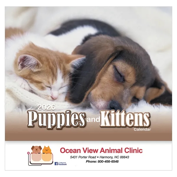 13 month puppies and kittens calendar.... from ASI 61966 HPG / Beacon Promotions HPG Gold