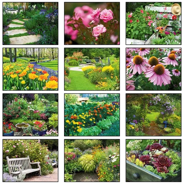 13 month flowers and gardens calendar.... from ASI 61966 HPG / Beacon Promotions HPG Gold